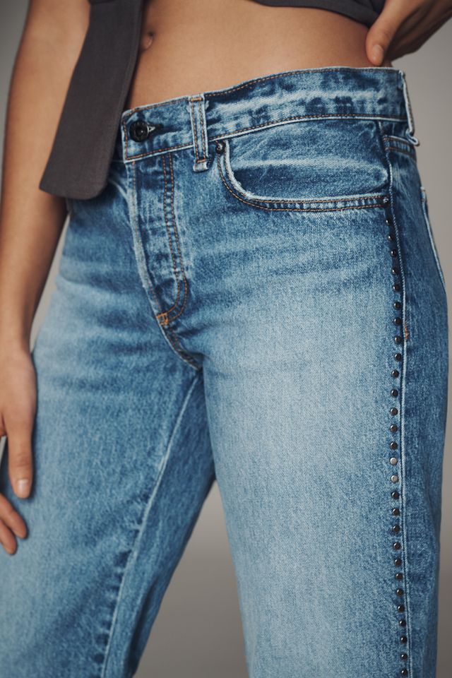 ASKK NY Low-Rise Studded Straight-Leg Jeans #3