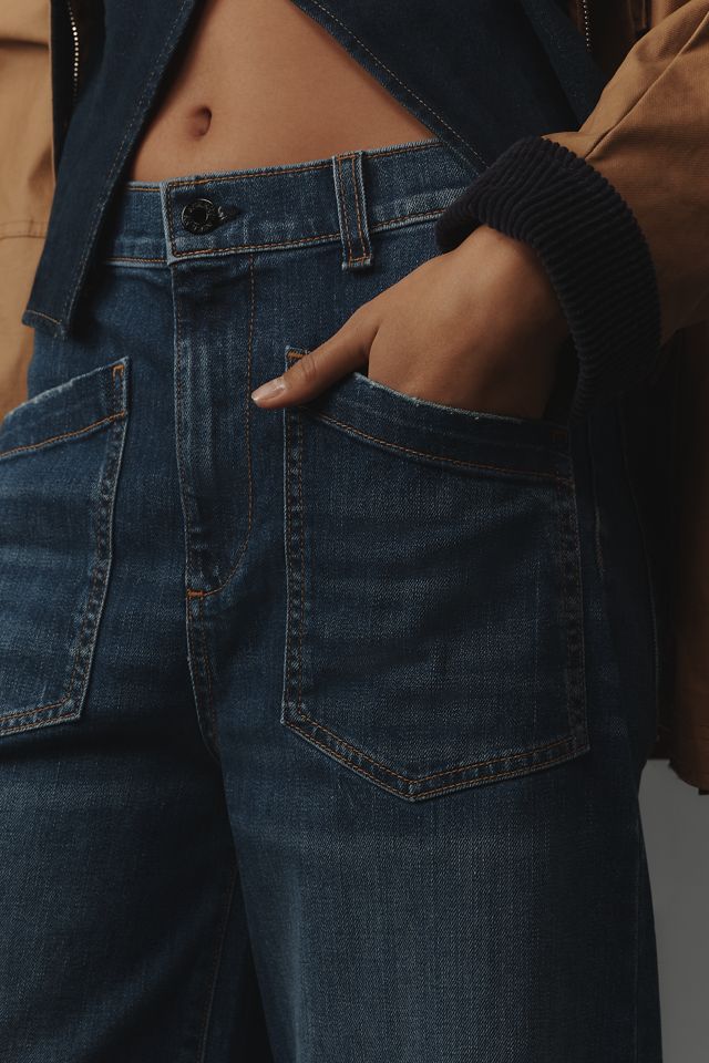 ASKK NY Virginia High-Rise Wide-Leg Crop Jeans | Anthropologie