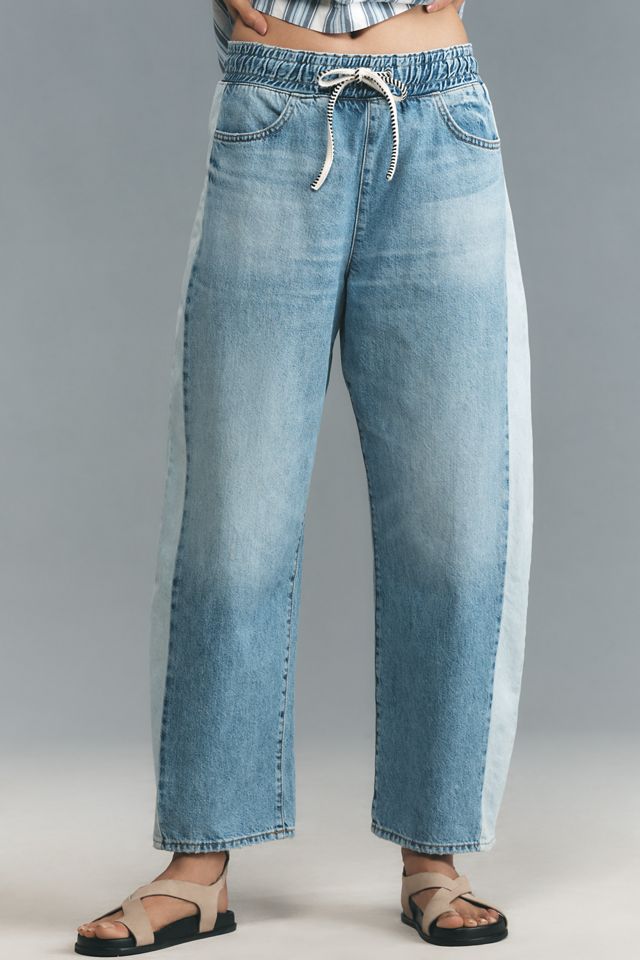 ASKK NY High-Rise Drawstring Barrel Jeans #1