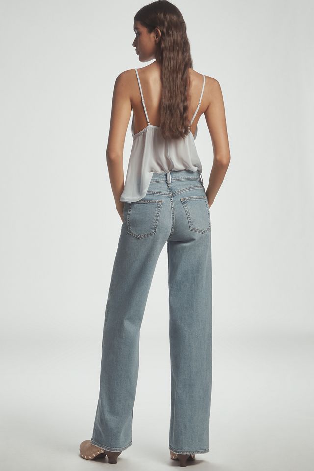 ASKK NY Pistachio Mid-Rise Wide-Leg Jeans #2