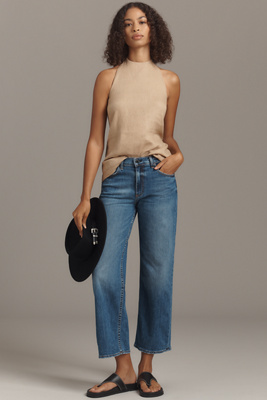 ASKK NY Mid-Rise Crop Wide-Leg Jeans product page