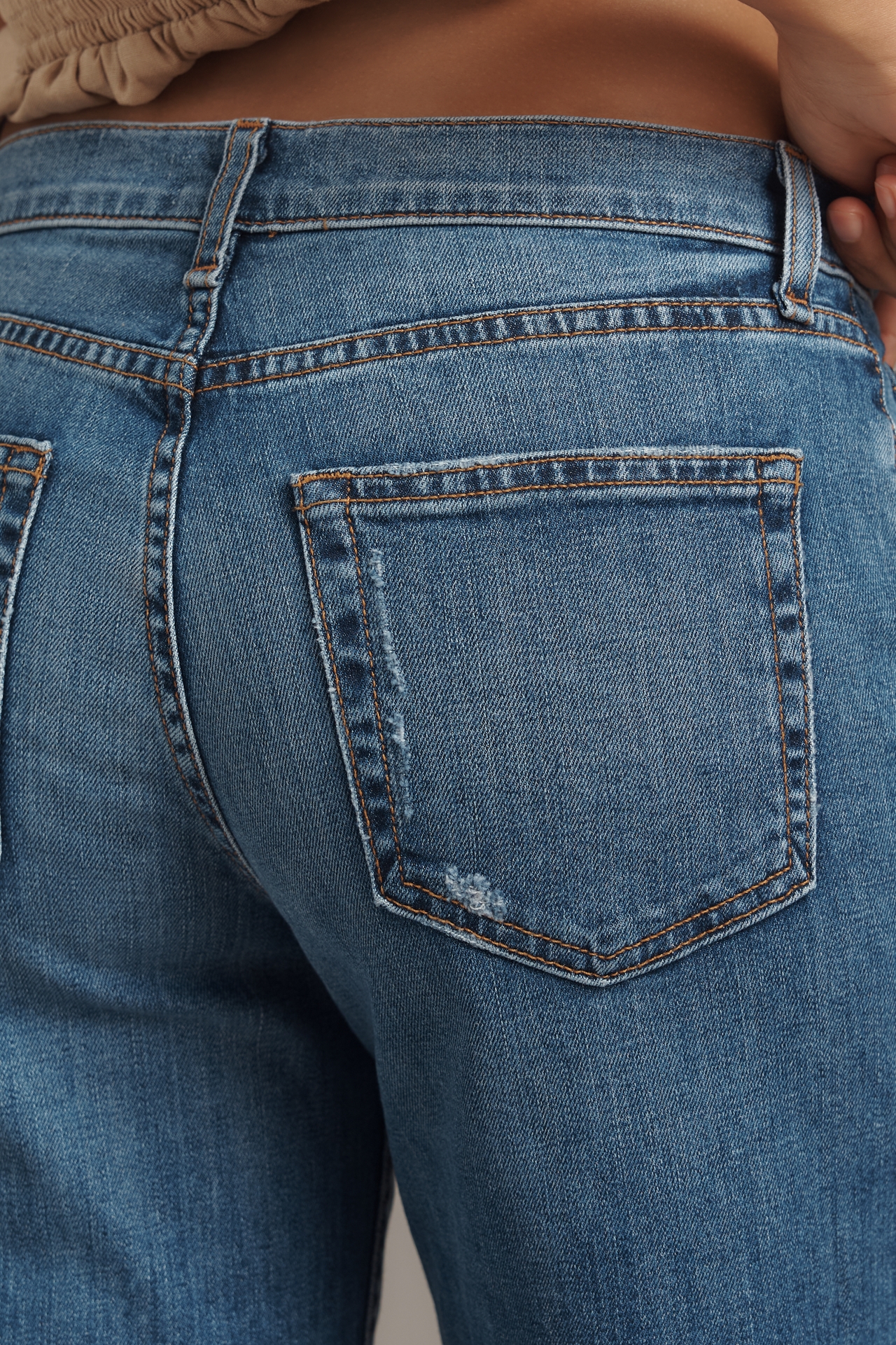 ASKK NY Mid-Rise Crop Wide-Leg Jeans