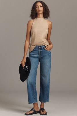 ASKK NY Mid-Rise Crop Wide-Leg Jeans