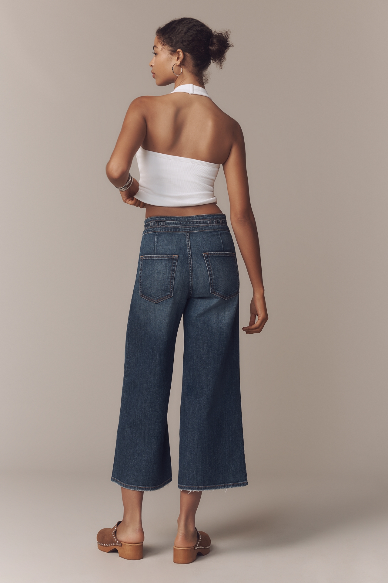 ASKK NY Rio High-Rise Crop Wide-Leg Jeans