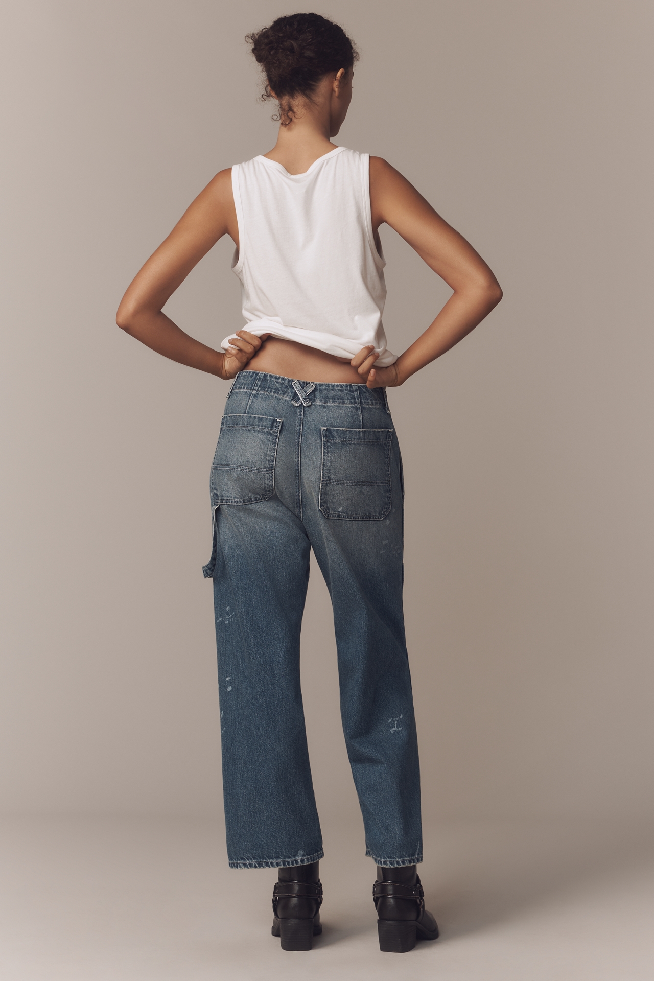 ASKK NY Carpenter High-Rise Relaxed Wide-Leg Jeans