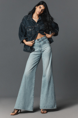 Askk Ny Vandam High-rise Bootcut Jeans In Blue