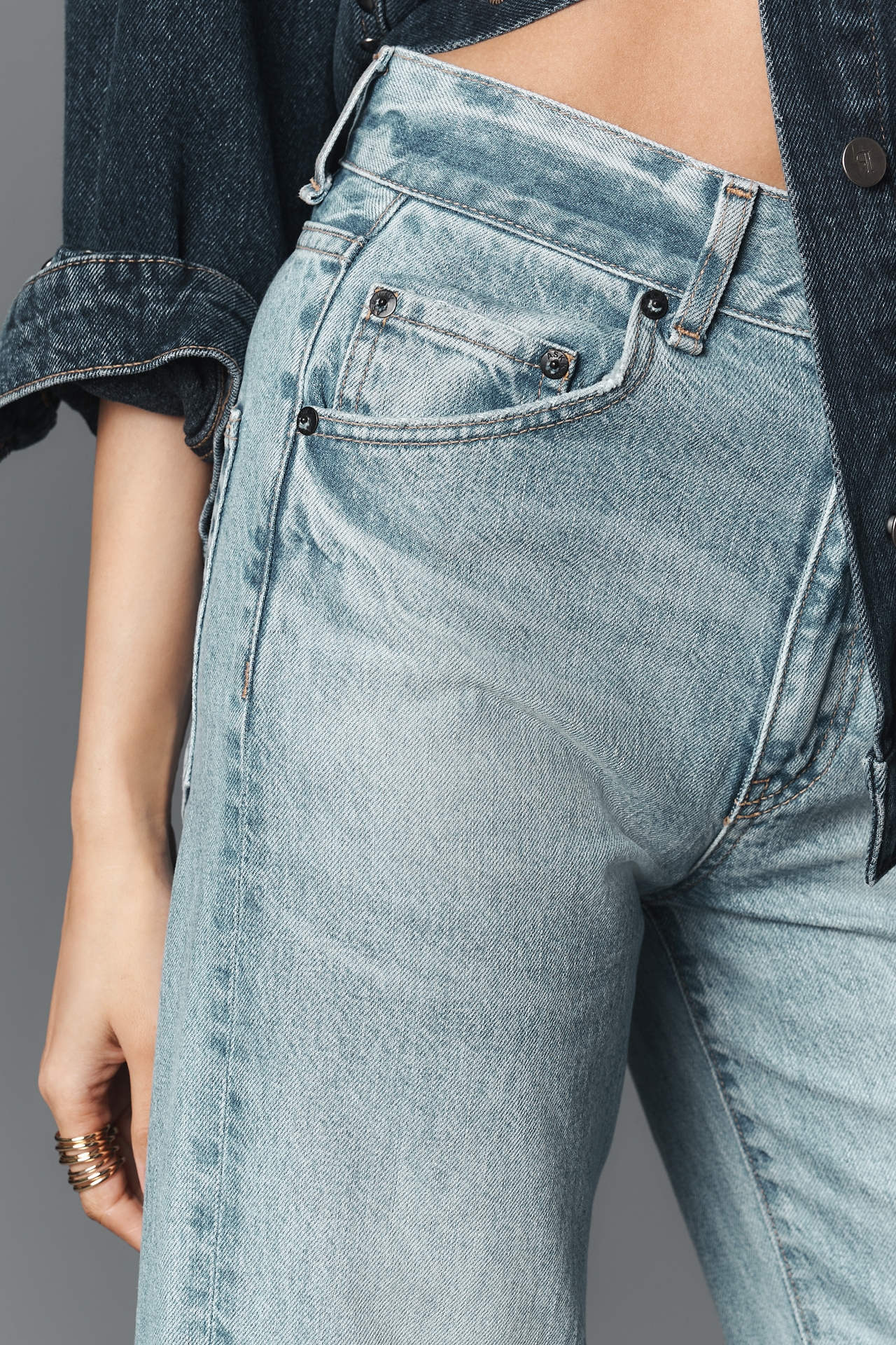 ASKK NY Vandam High-Rise Bootcut Jeans