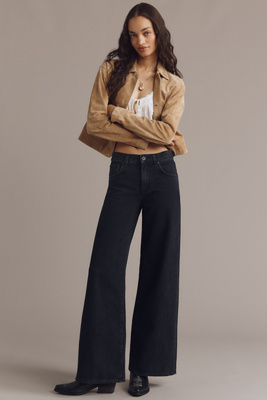 Askk Ny Atomic High-rise Wide-leg Jeans In Black