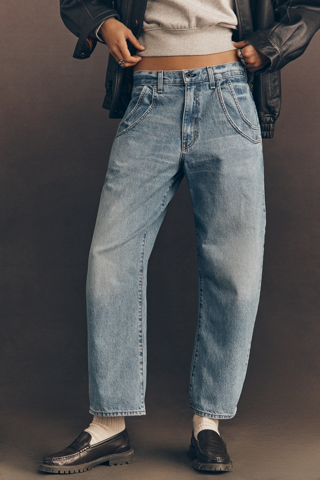 ASKK NY Lenox High-Rise Tapered Jeans