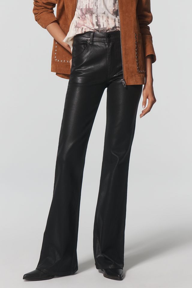 ASKK NY Bond Street High-Rise Coated Flare Jeans #1
