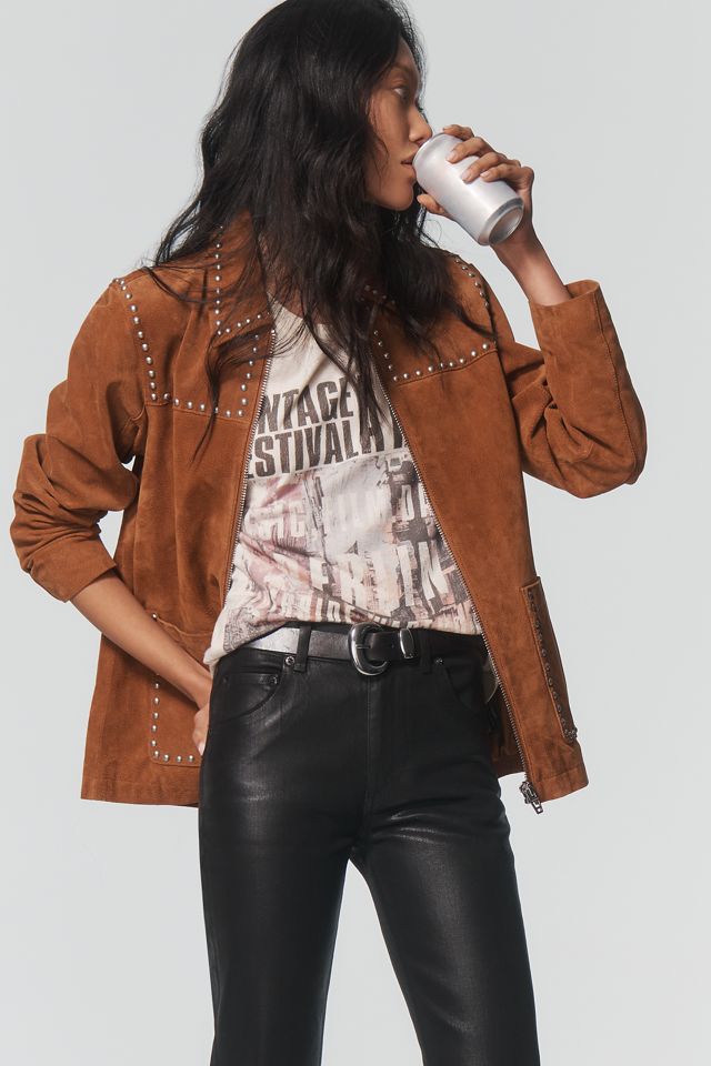 ASKK NY Bond Street High-Rise Coated Flare Jeans #3