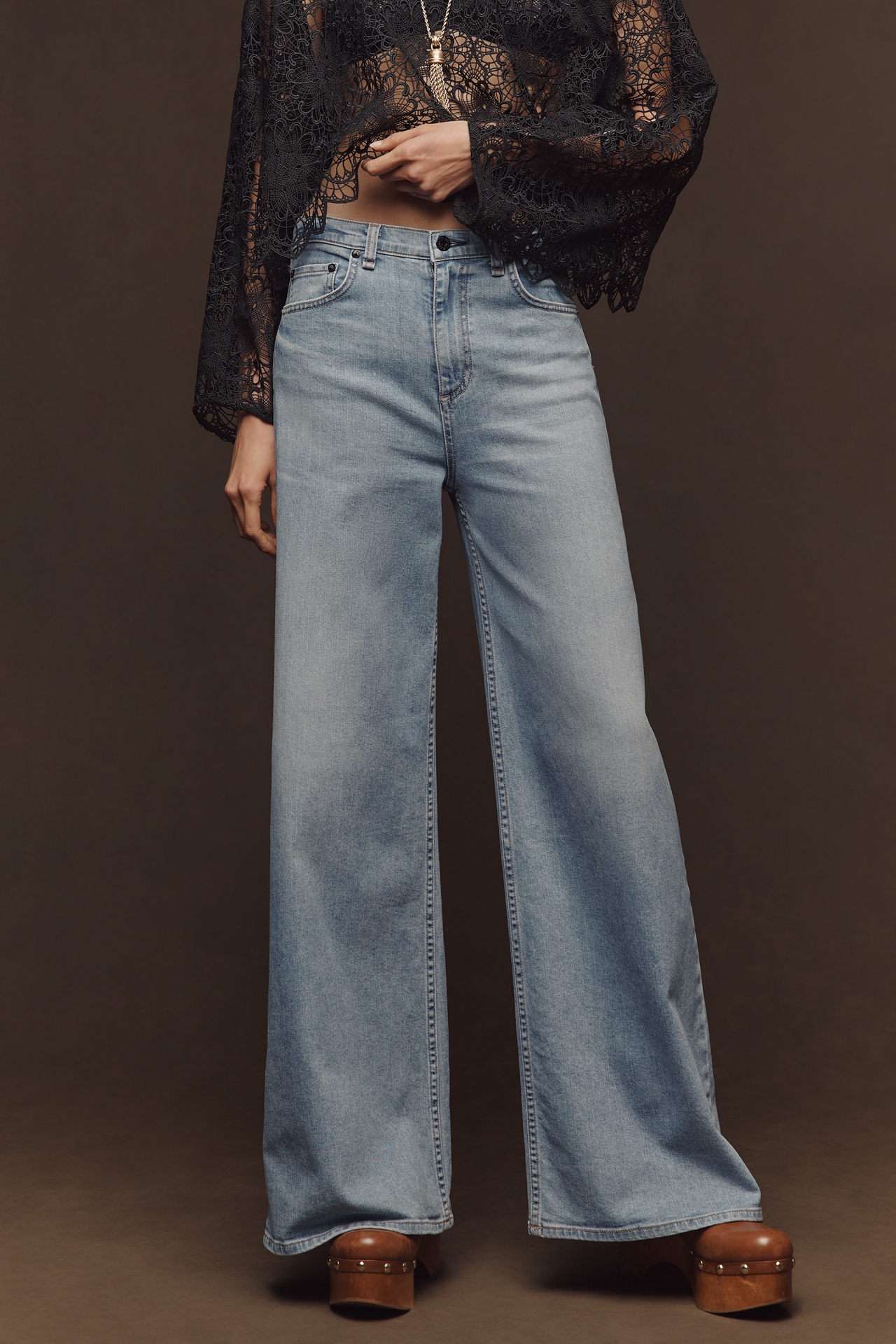 ASKK NY Axle High-Rise Wide Leg Jeans