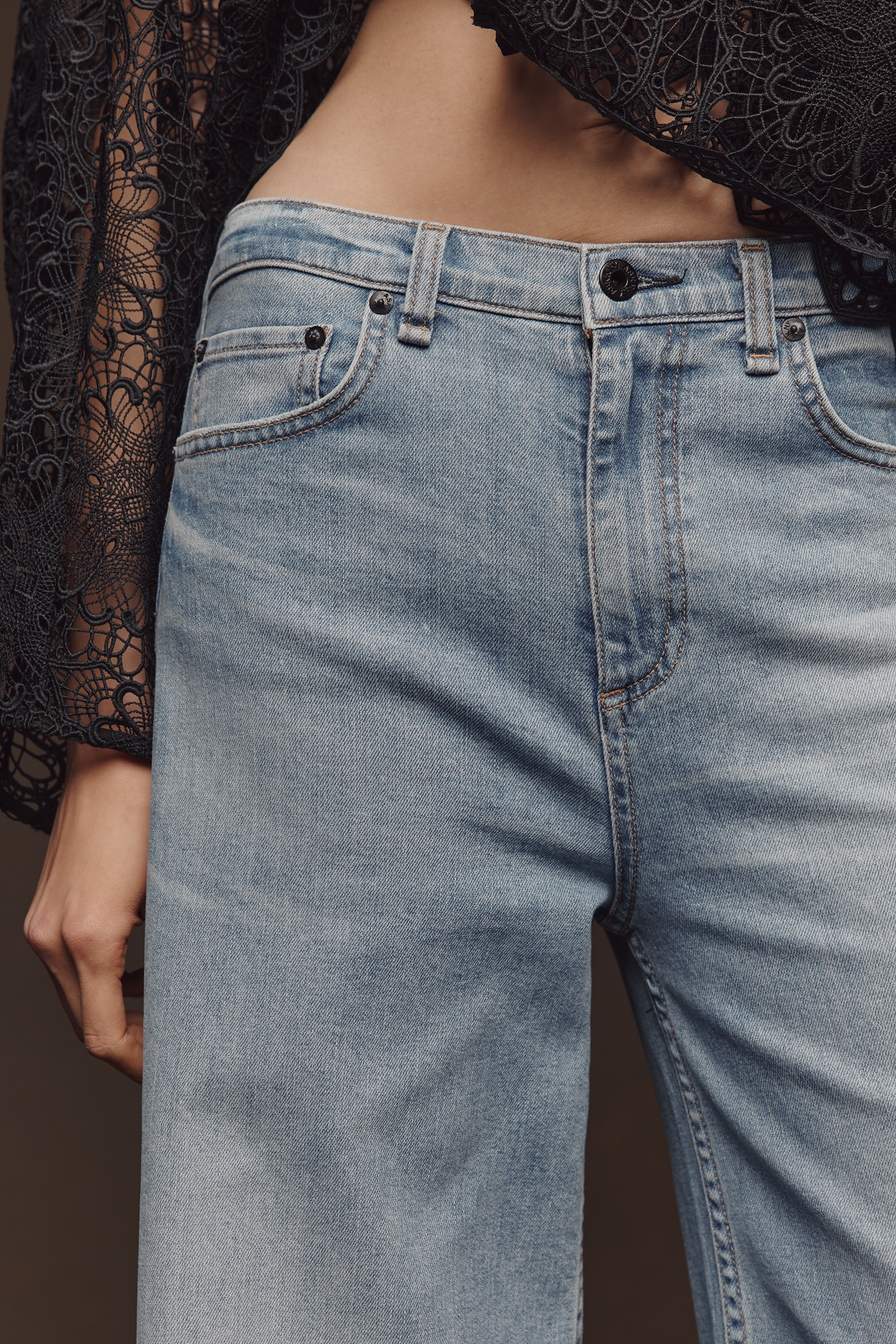 ASKK NY Axle High-Rise Wide Leg Jeans