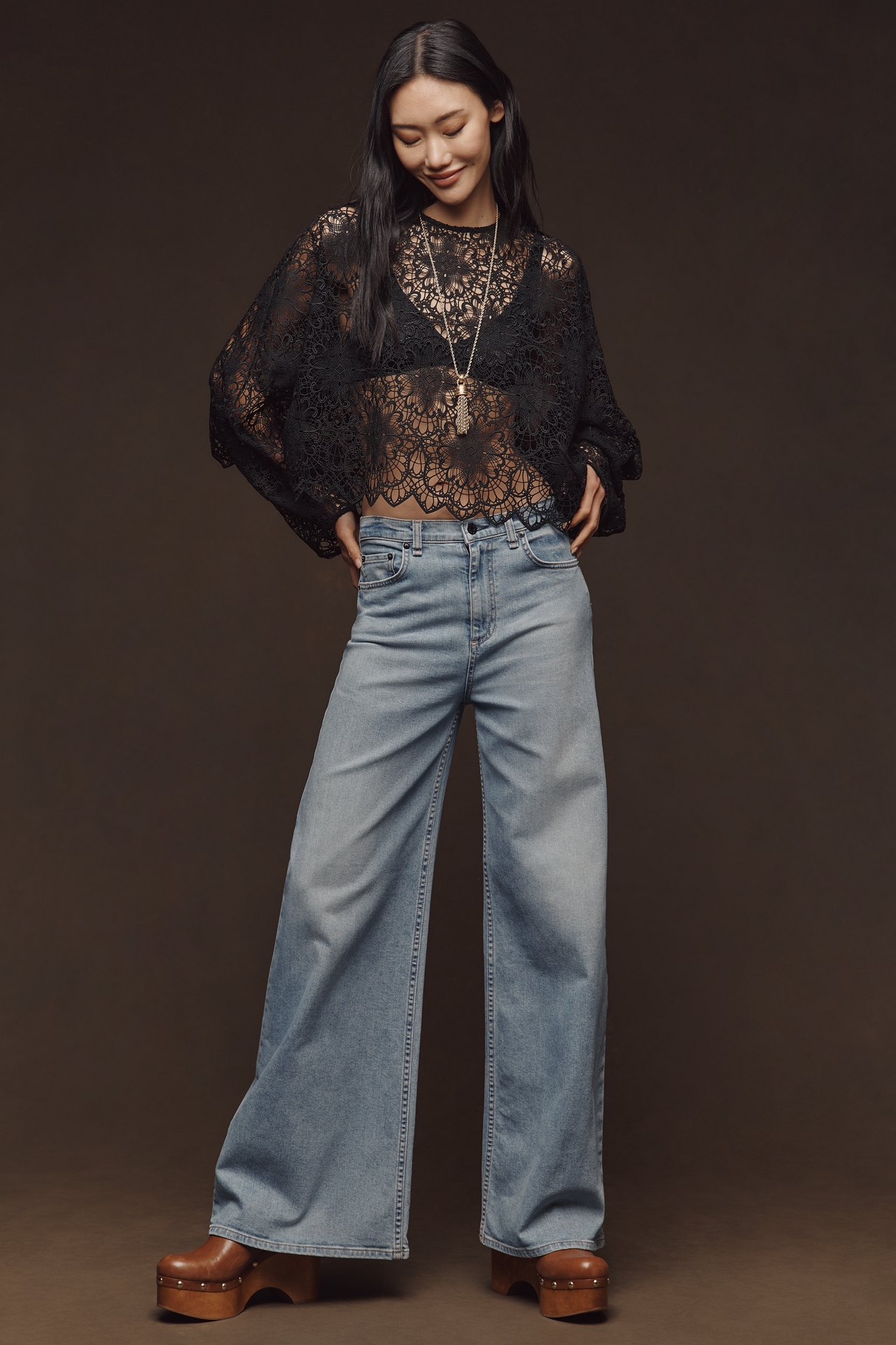 ASKK NY Axle High-Rise Wide Leg Jeans