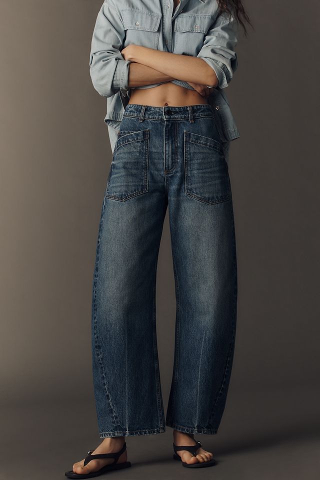 ASKK NY Twisted High-Rise Barrel Jeans #1
