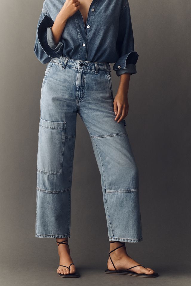 ASKK NY Carpenter High-Rise Crop Wide-Leg Jeans #1