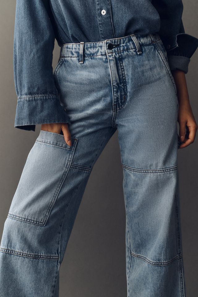 ASKK NY Carpenter High-Rise Crop Wide-Leg Jeans #2
