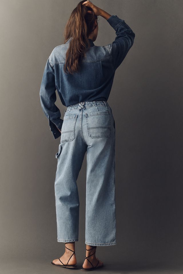 ASKK NY Carpenter High-Rise Crop Wide-Leg Jeans #3