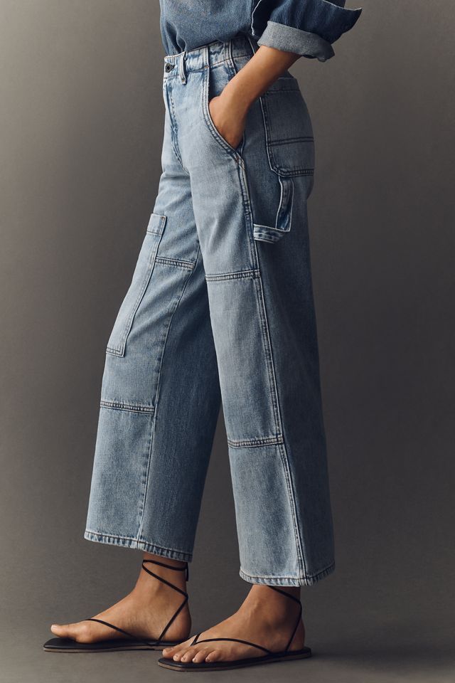 ASKK NY Carpenter High-Rise Crop Wide-Leg Jeans #4