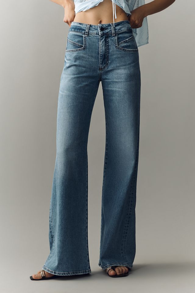 ASKK NY Sunfish Mid-Rise Wide-Leg Jeans | Anthropologie