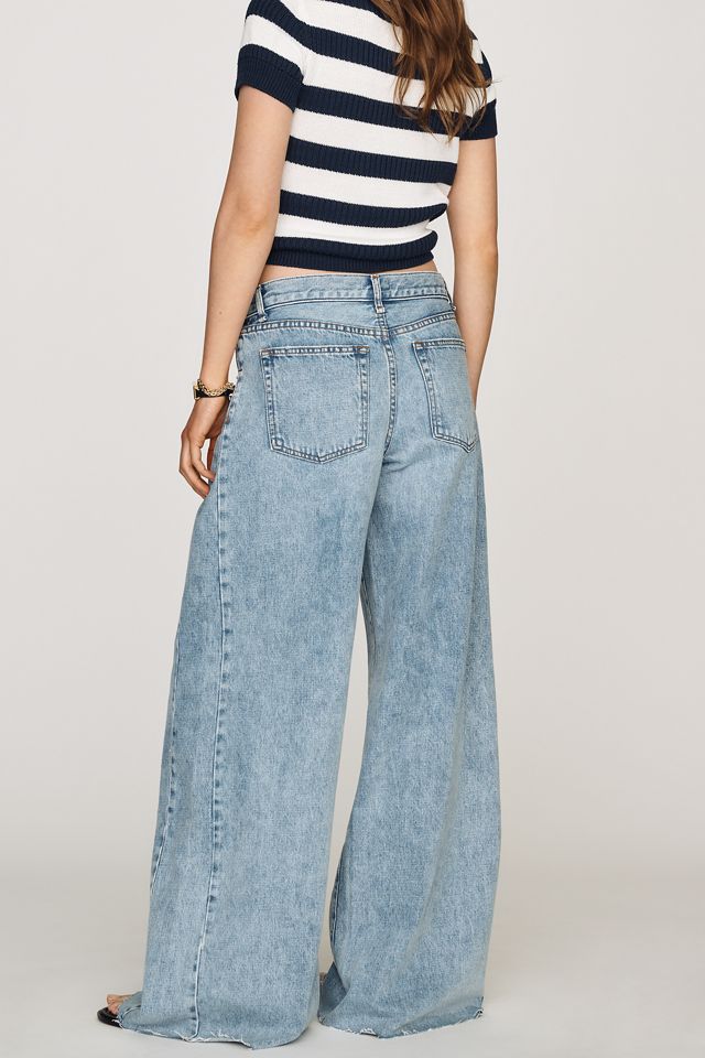 ASKK NY Sloop Mid-Rise Wide-Leg Jeans | Anthropologie