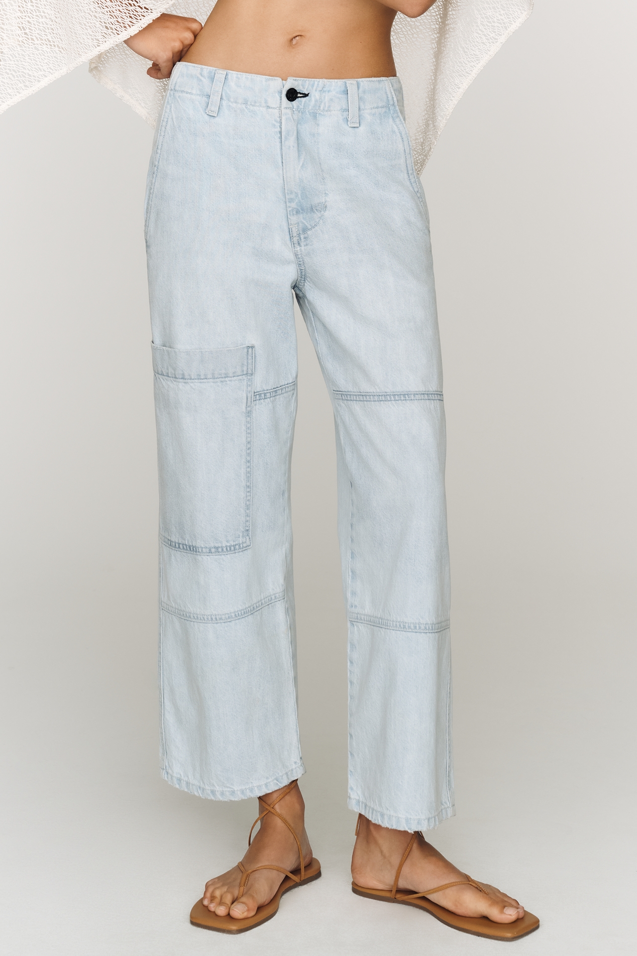 ASKK NY High-Rise Cropped Carpenter Jeans