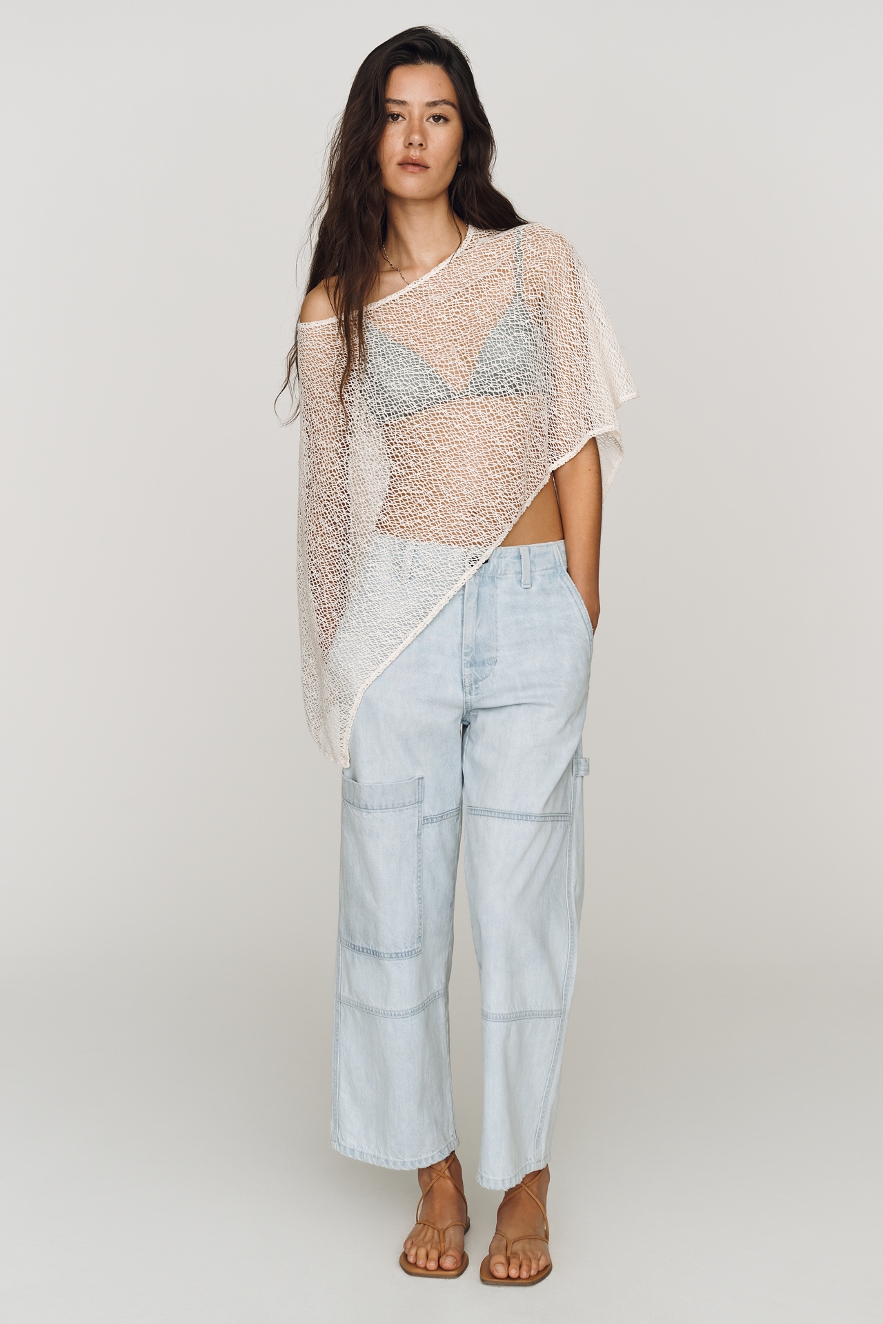 ASKK NY High-Rise Cropped Carpenter Jeans