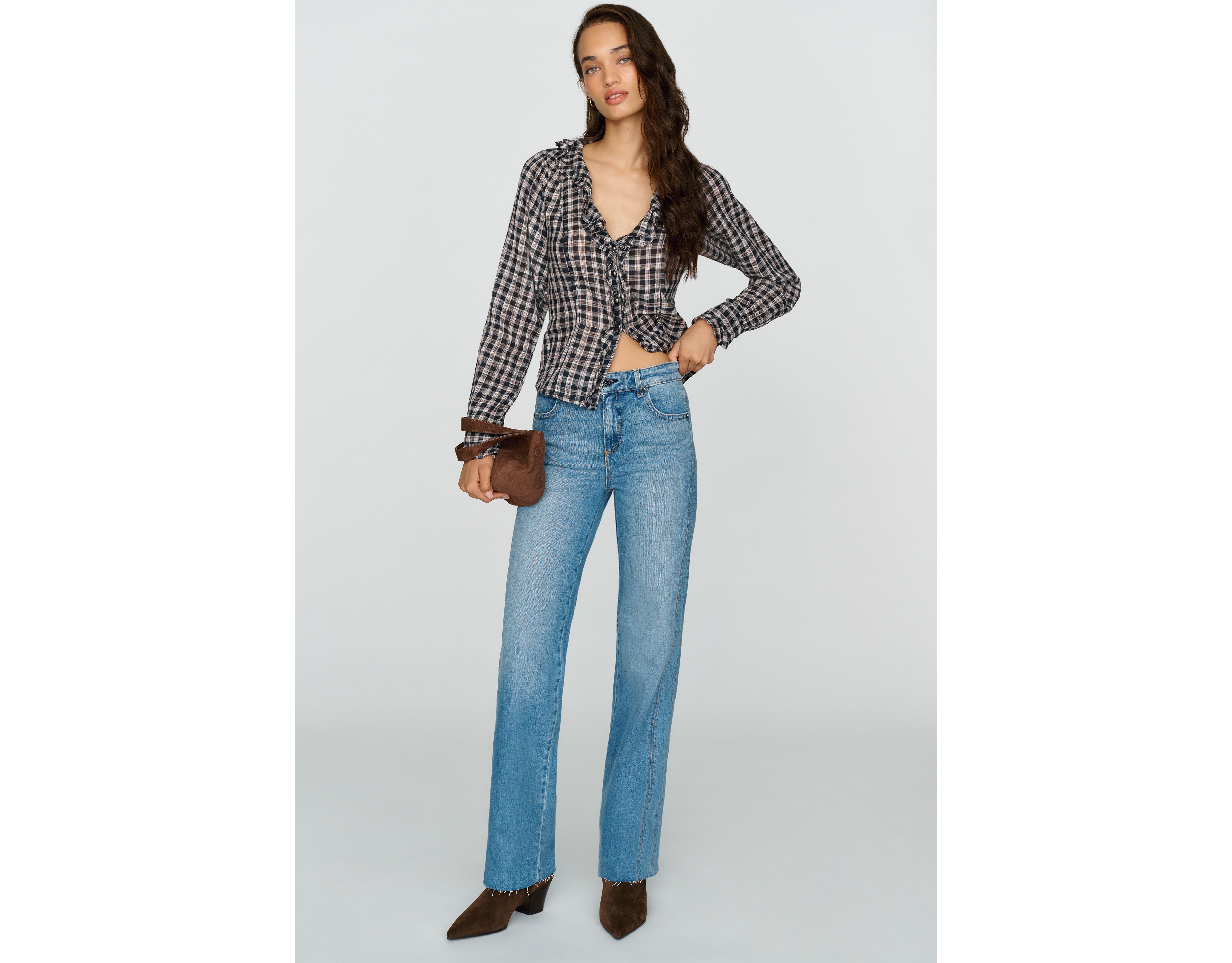 ASKK NY Edge Mid-Rise Straight-Leg Jeans