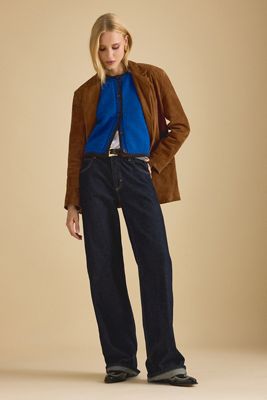 By Anthropologie Polished Cuffed Wide-Leg Jeans