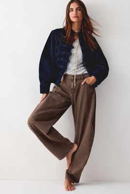 The Mollie Low-Rise Barrel Jeans 