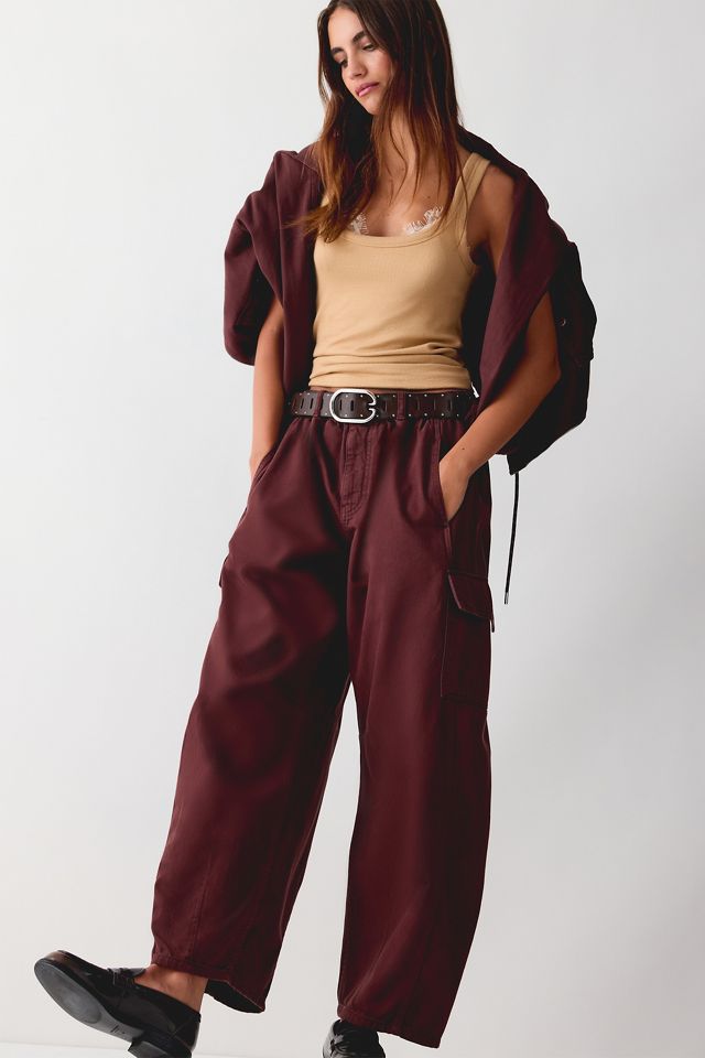 By Anthropologie Frankie Barrel Leg Cargo Trousers #2