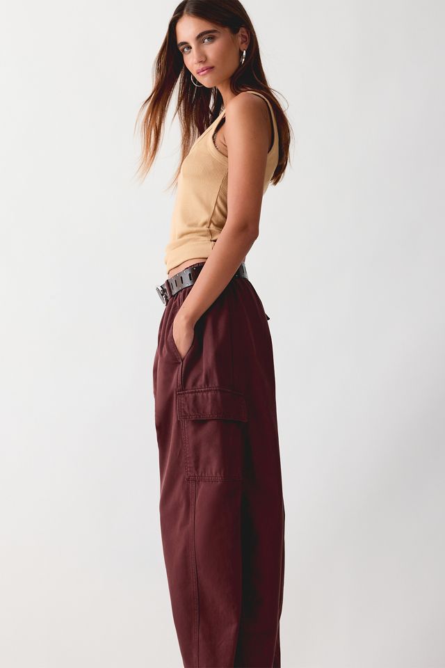 By Anthropologie Frankie Barrel Leg Cargo Trousers #1