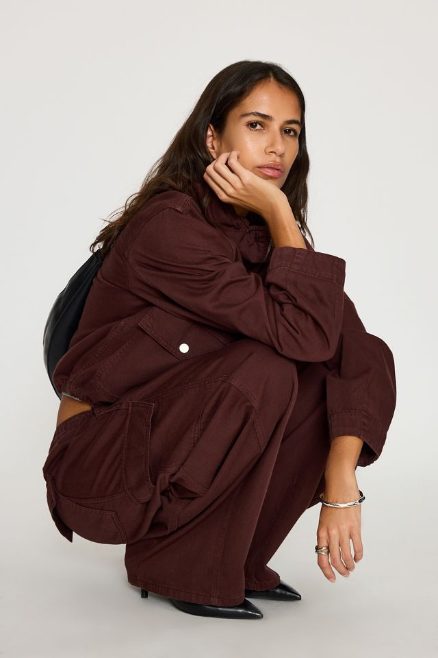 By Anthropologie Frankie Barrel Leg Cargo Trousers #1
