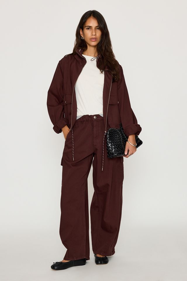 By Anthropologie Frankie Barrel Leg Cargo Trousers #2