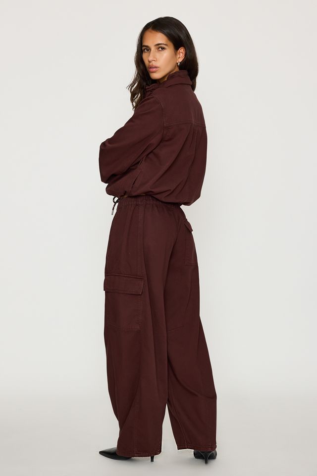 By Anthropologie Frankie Barrel Leg Cargo Trousers #5