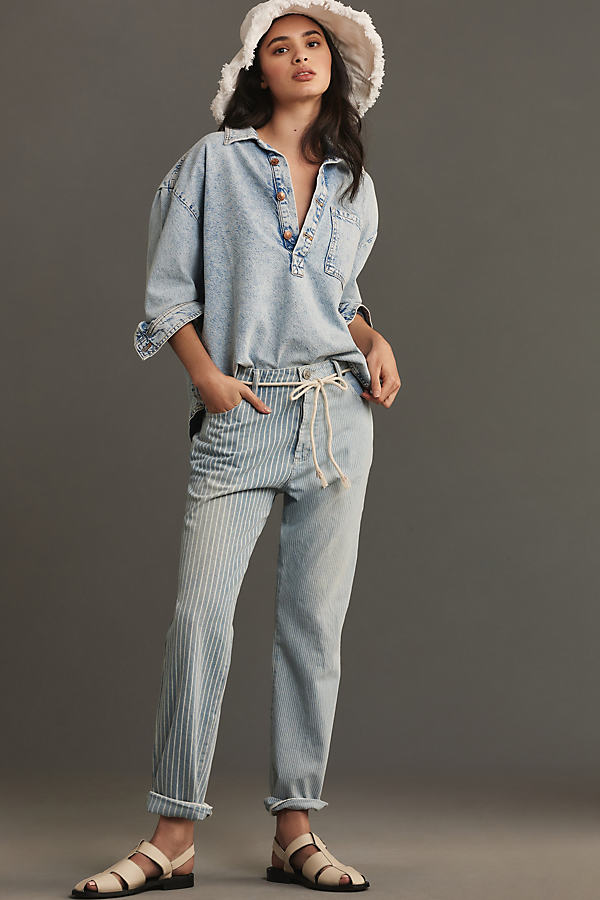 One Teaspoon Bandit Low-rise Relaxed-leg Jeans In Blue