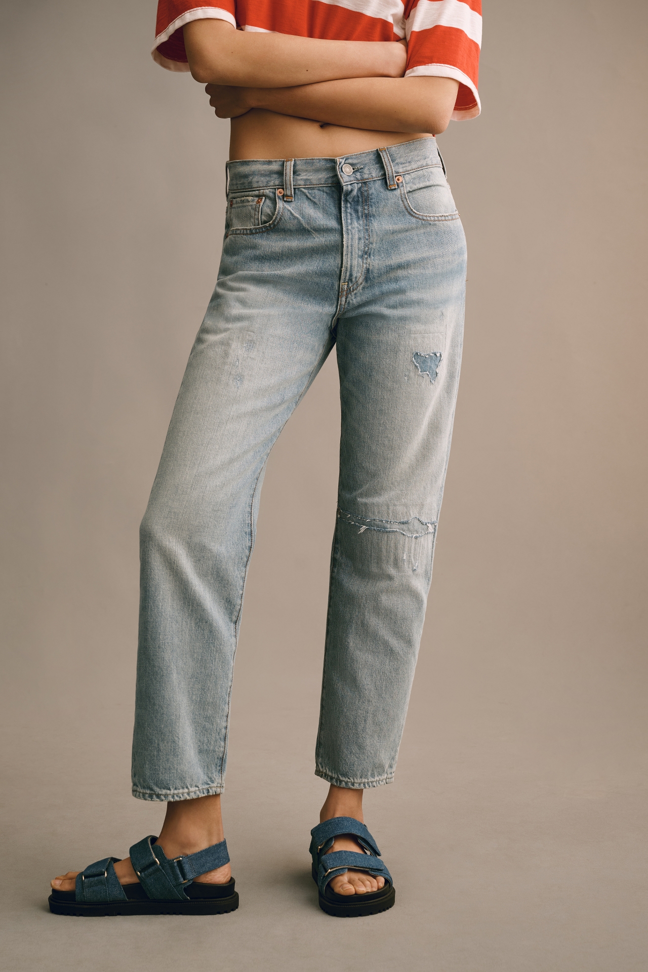 Denimist Lindsay Mid-Rise Slim Boyfriend Jeans