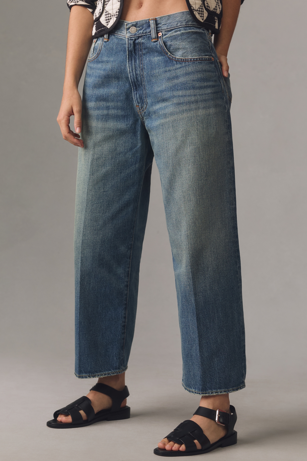 Denimist Georgia Mid-Rise Wide-Leg Jeans