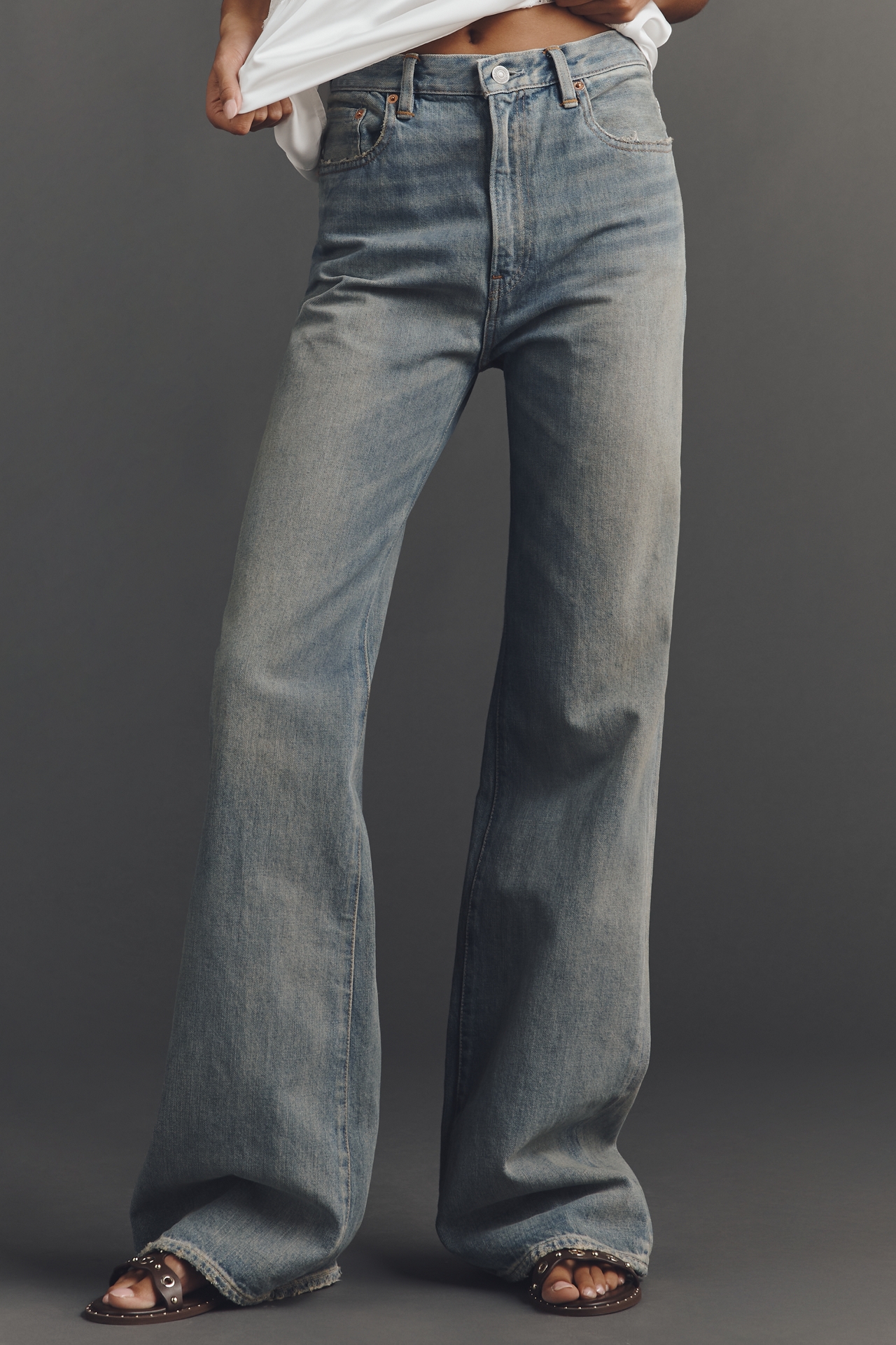 Denimist Dena High-Rise Wide-Leg Jeans