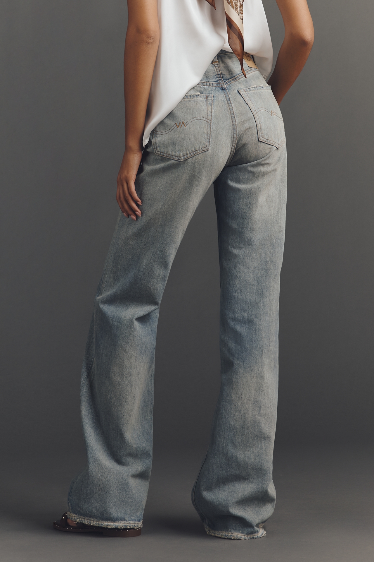 Denimist Dena High-Rise Wide-Leg Jeans