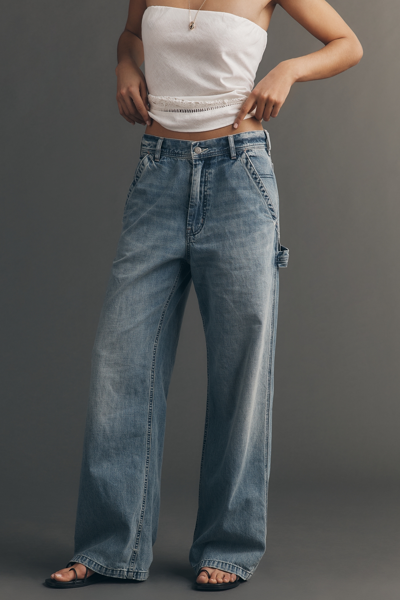 Denimist Teri High-Rise Wide-Leg Jeans