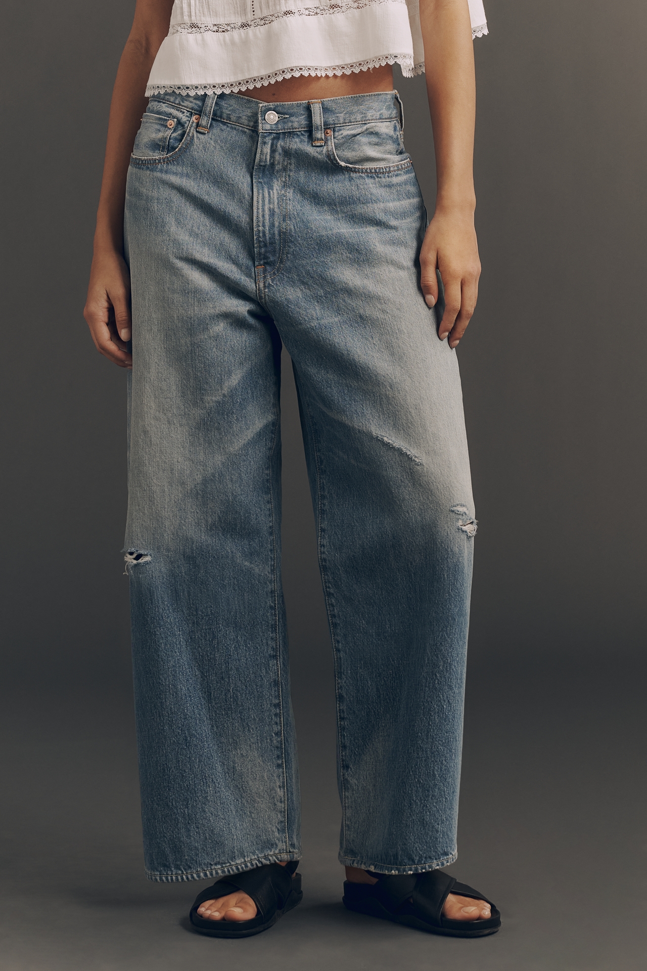 Denimist Georgia High-Rise Wide-Leg Jeans