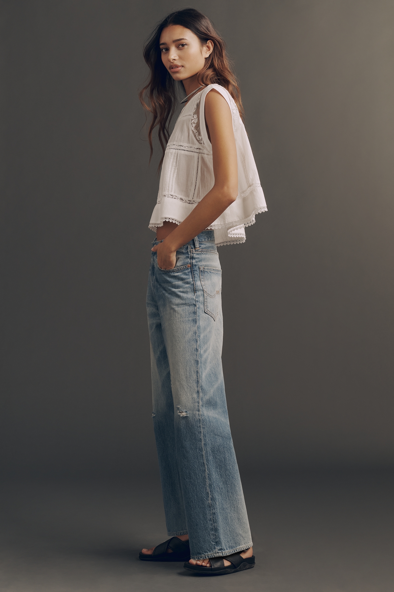 Denimist Georgia High-Rise Wide-Leg Jeans