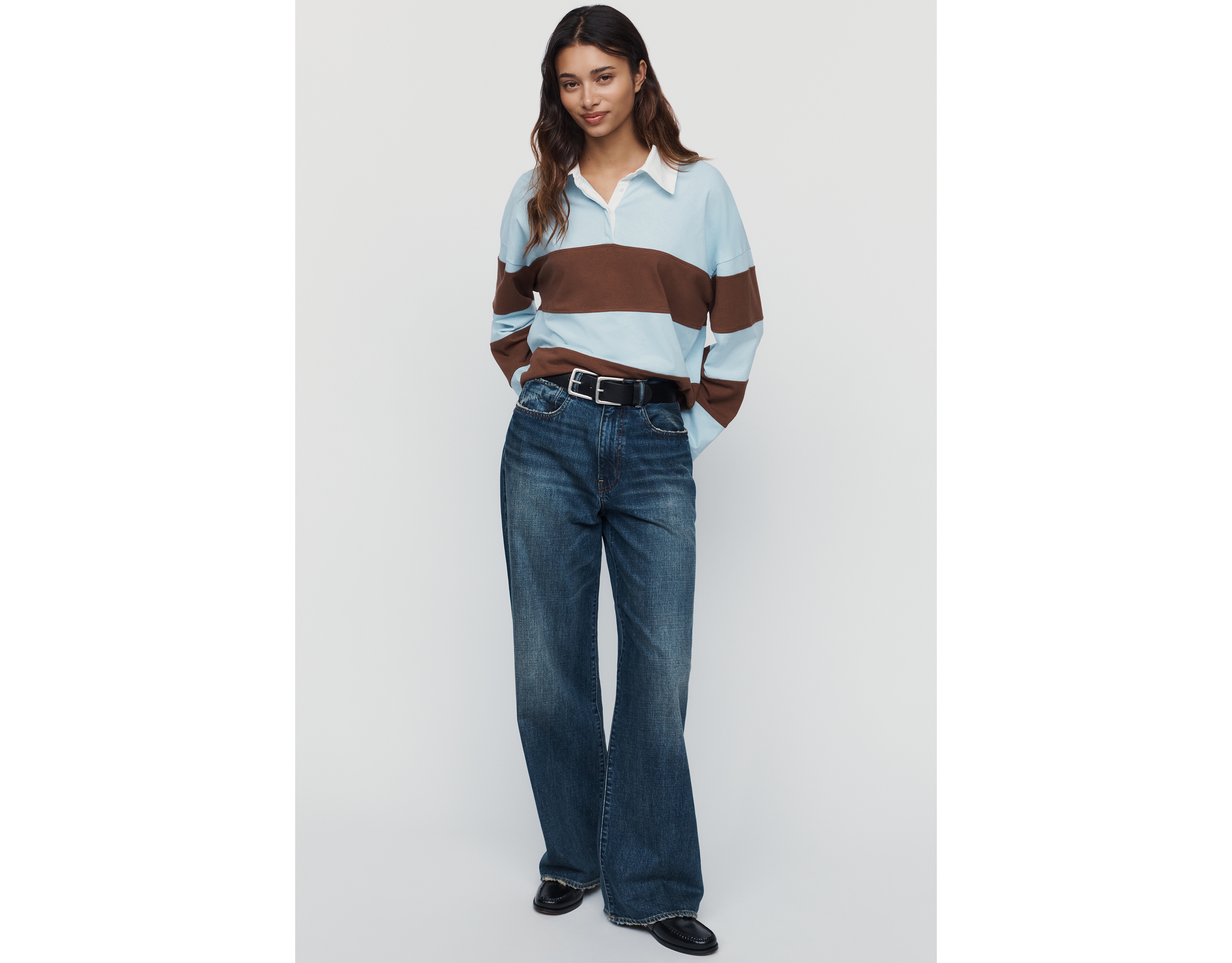 Denimist Teri Mid Rise Wide Leg Jeans