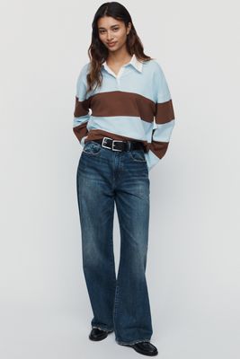 Denimist Teri Mid Rise Wide Leg Jeans