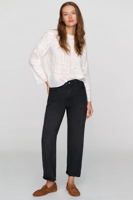 Denimist Lucy Mid Rise Relaxed Straight Leg Jeans