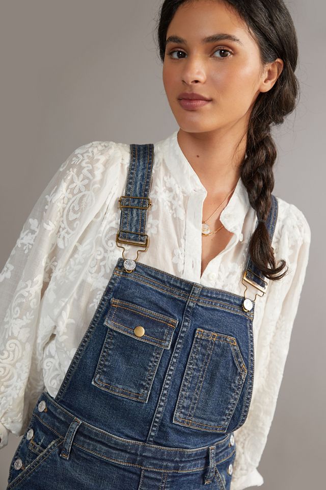Pilcro The Lex Selvedge Denim Overalls | Anthropologie