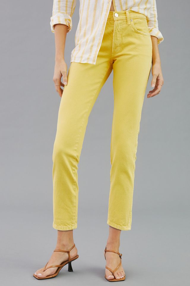 AMO Tomboy Mid-Rise Crop Straight Jeans #1