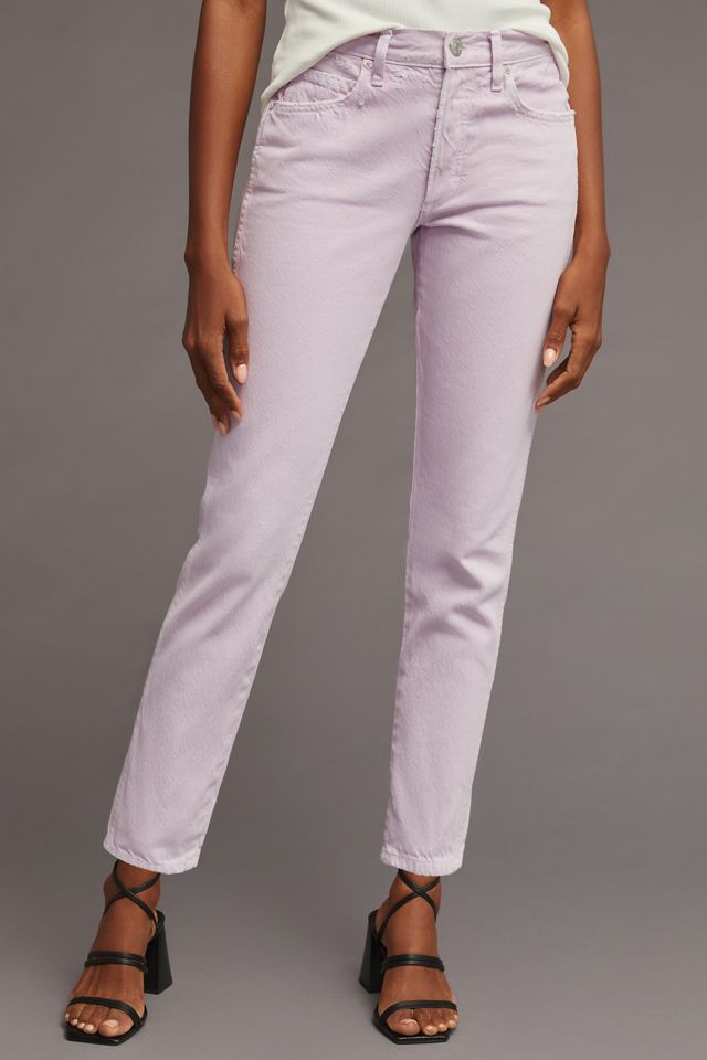 AMO Tomboy High-Rise Straight-Crop Jeans #1