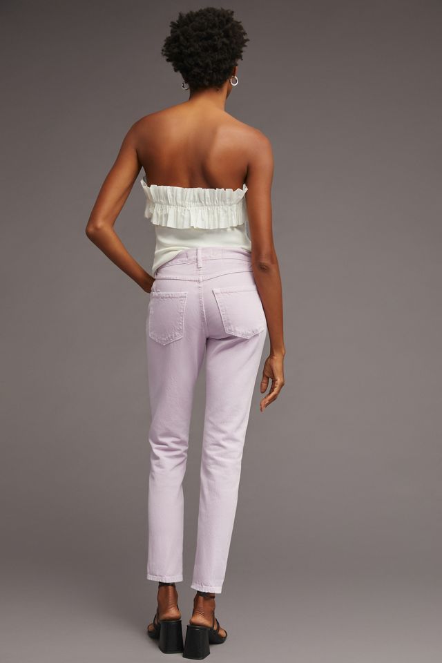 AMO Tomboy High-Rise Straight-Crop Jeans #2